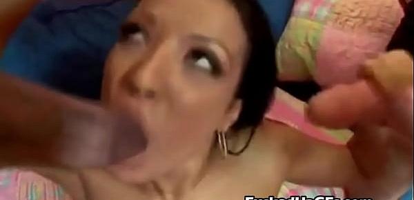 Cum covered latina gets facial in gangbang 2557 Porn Videos